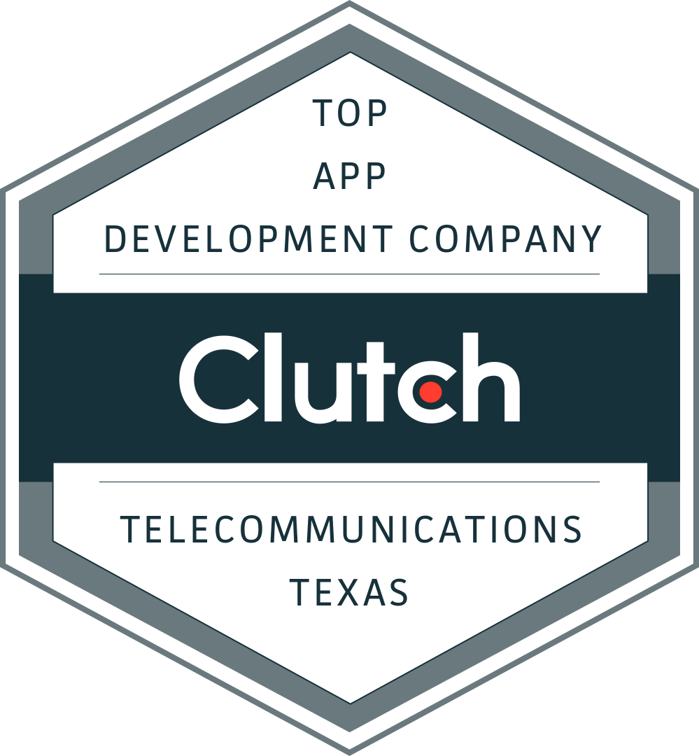 top clutch.co app development company telecommunications texas