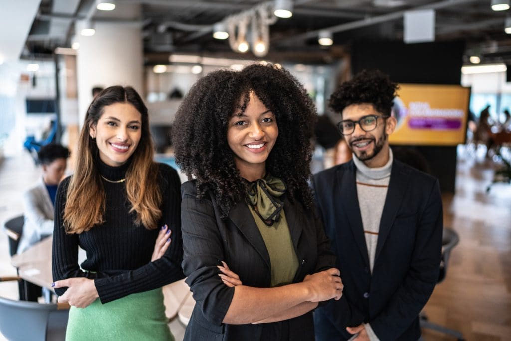 Portrait of business team in the office