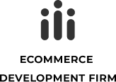 parallelstaff- A minimalist black logo with three vertical bars and dots above each, resembling people. Below the logo, the words “ECOMMERCE DEVELOPMENT FIRM” are boldly displayed, reflecting a professional eCommerce development firm.