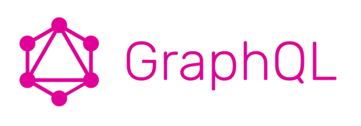 parallelstaff- GraphQL logo featuring a stylized pink geometric network of interconnected nodes and lines next to the word “GraphQL” in matching pink text on a transparent background.