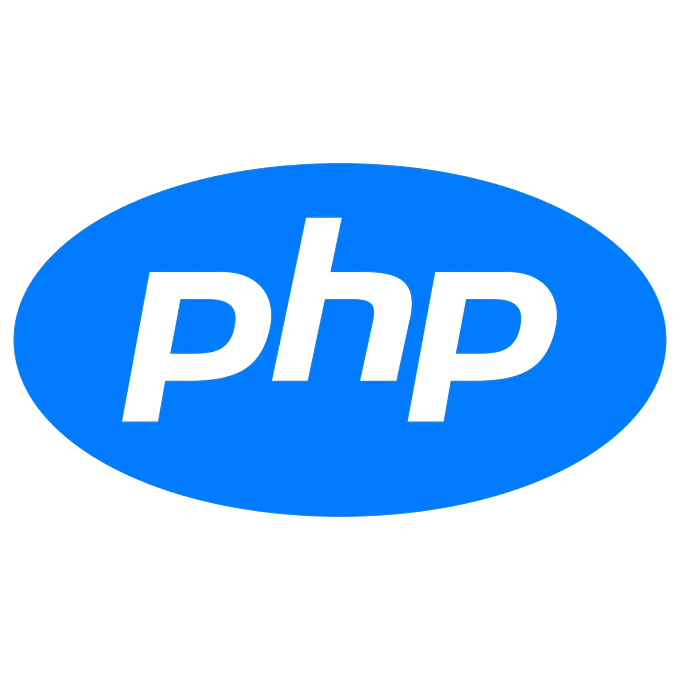 parallelstaff- The image shows the PHP logo: the lowercase letters php in black, centered on an oval blue background.