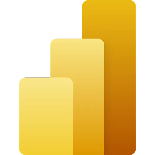 parallelstaff- Three vertical yellow and gold rectangular bars of different heights are arranged side by side on a black background, resembling a bar chart or graph.