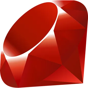 parallelstaff- A shiny, faceted red ruby gemstone with reflective highlights, shown in a stylized, digital illustration on a transparent background.