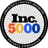 parallelstaff- Circular logo with text Americas Fastest-Growing Private Companies around the edge and Inc. 5000 in bold letters at the center, with 5000 in yellow, orange, and blue.
