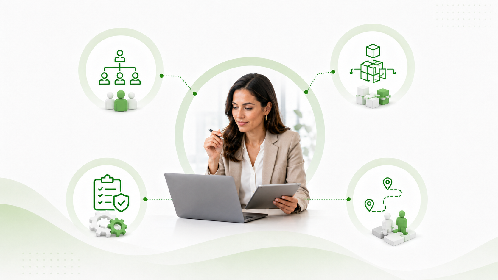 Technology leader reviewing nearshore software development team structure, delivery processes, governance, and distributed engineering operations.