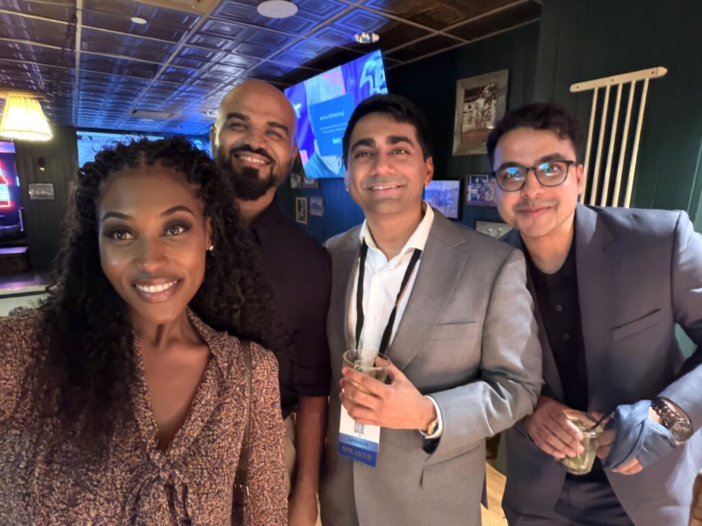 Kiera Warner networking with staffing and technology professionals during SIA CollaborationX 2026 in Dallas.