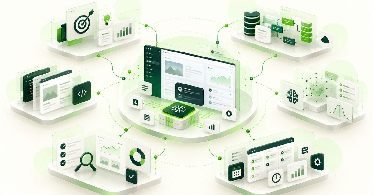 Six essential functions of a dedicated AI product team covering data, machine learning, application engineering and delivery