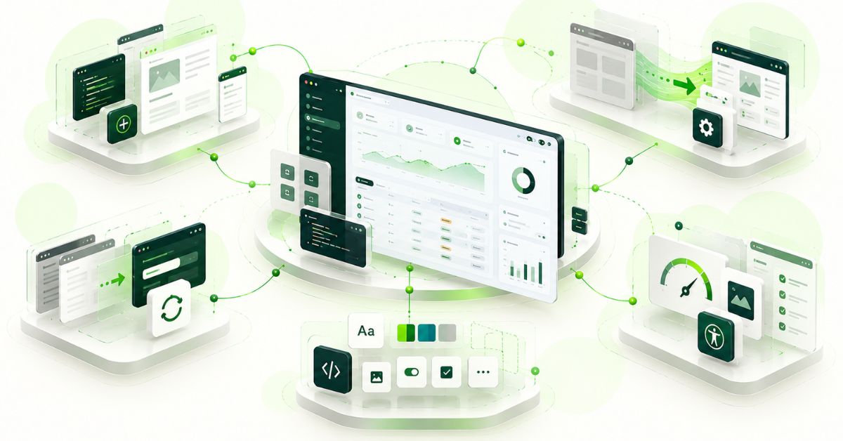 Angular development outsourcing services including applications, migrations, upgrades and design systems