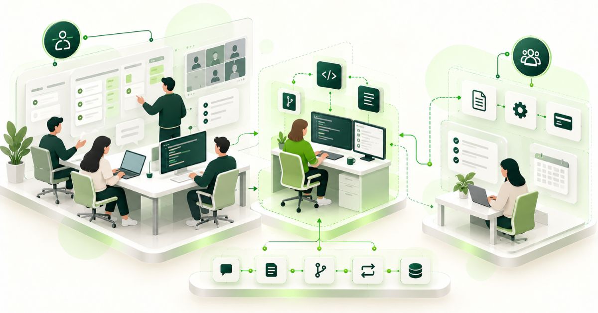 Backend developer integrated into a client engineering team through nearshore staff augmentation