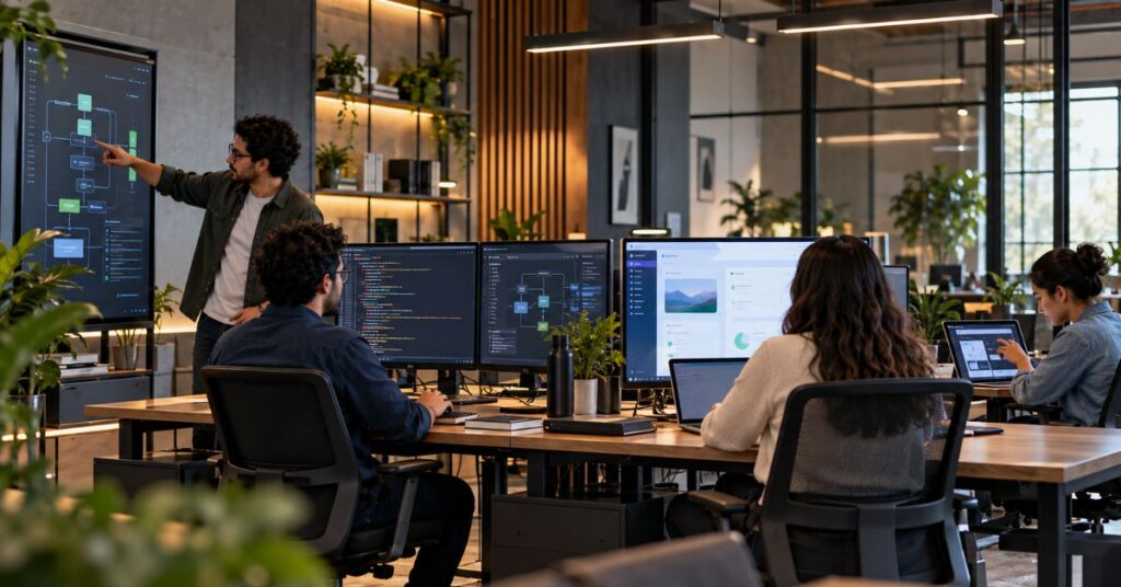 Dedicated software development team building and maintaining a SaaS platform