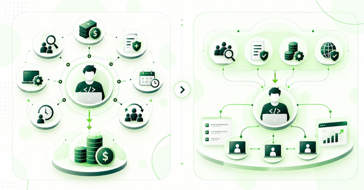 Traditional full stack developer hiring costs compared with staff augmentation
