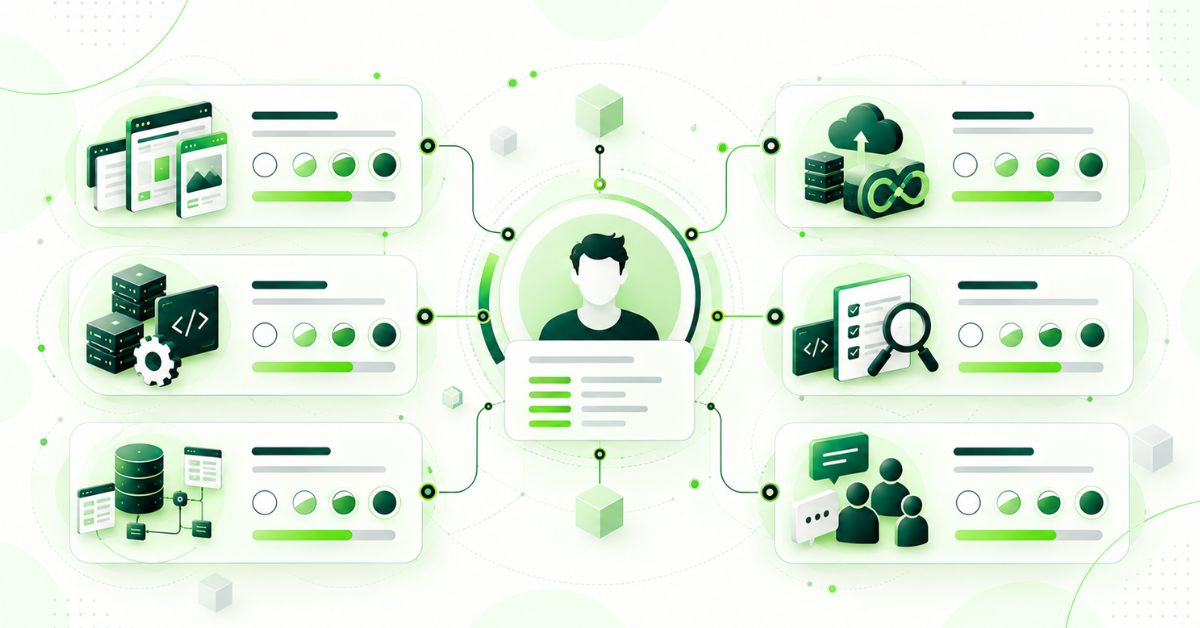 Interview scorecard for evaluating full stack developer skills